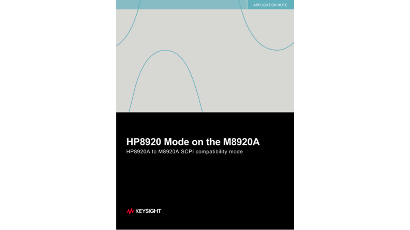 HP8920 Mode on the M8920A